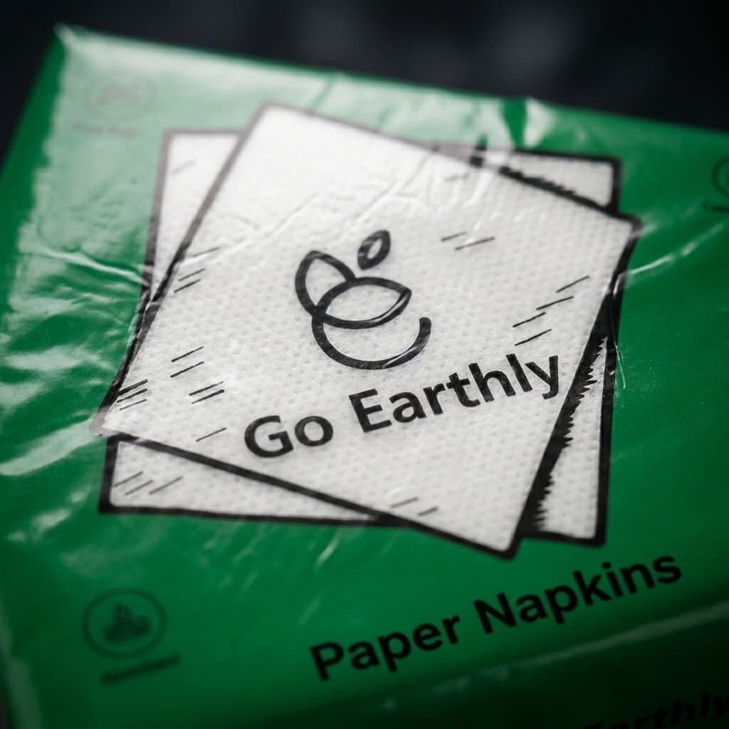Eco Prime 2-Ply Tissue Paper Napkins — view 3 by GoEarthly