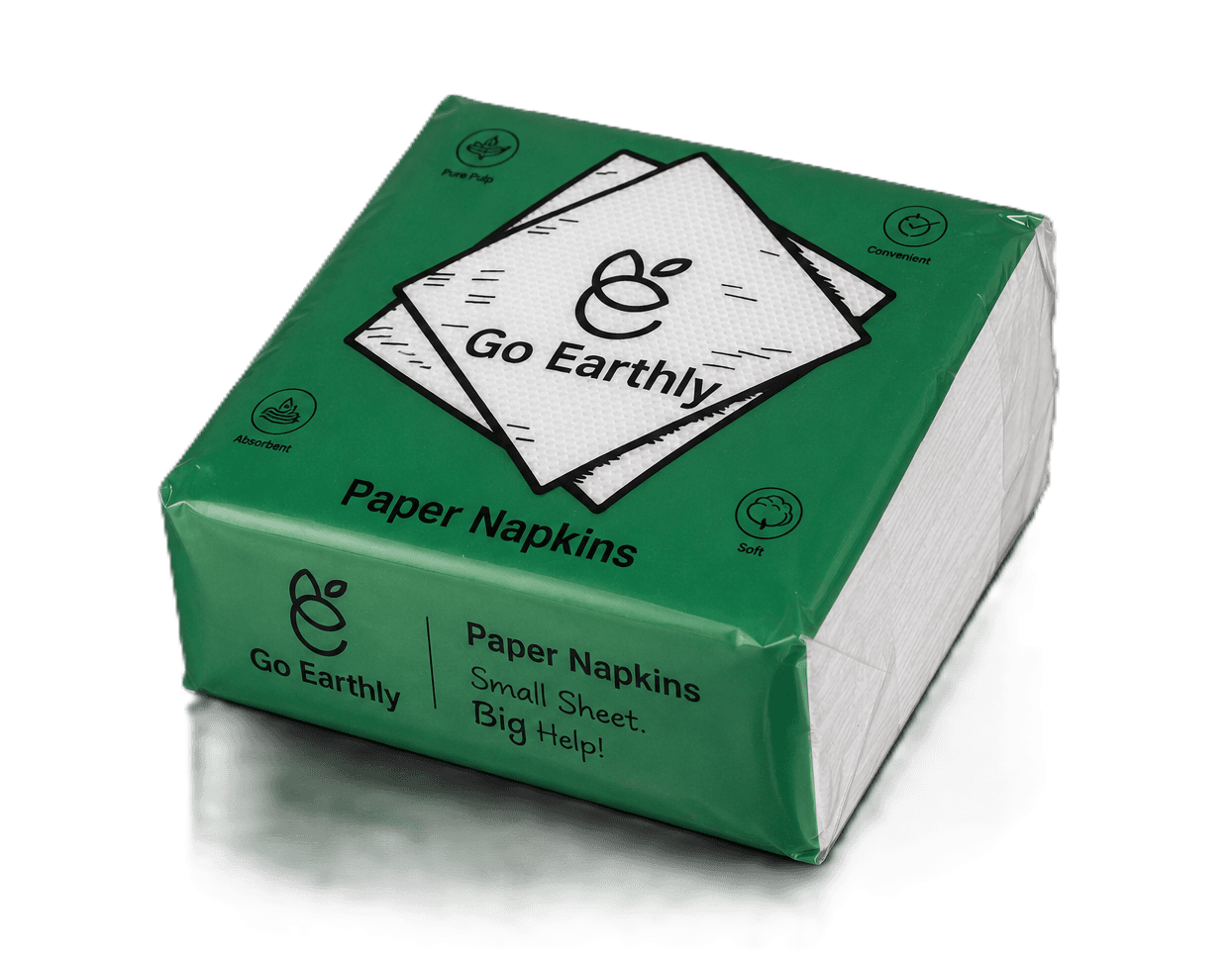Eco Prime 2-Ply Tissue Paper Napkins alternate view - GoEarthly