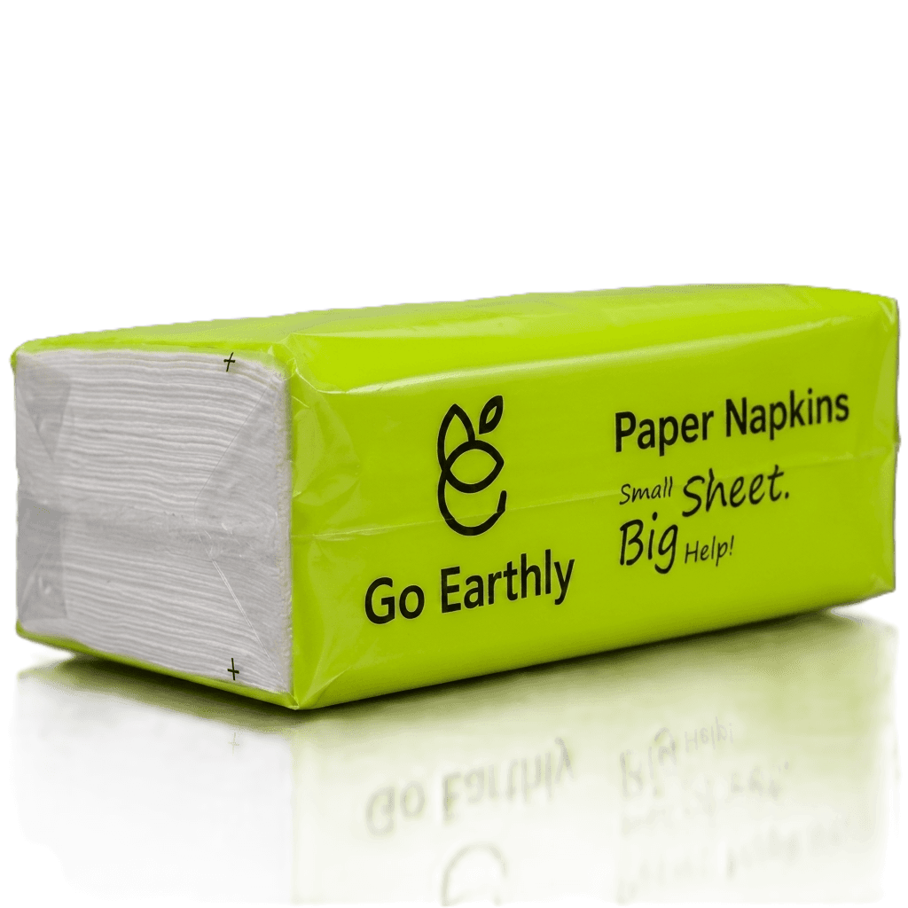 Eco Soft 1-Ply Tissue Paper Napkins alternate view - GoEarthly