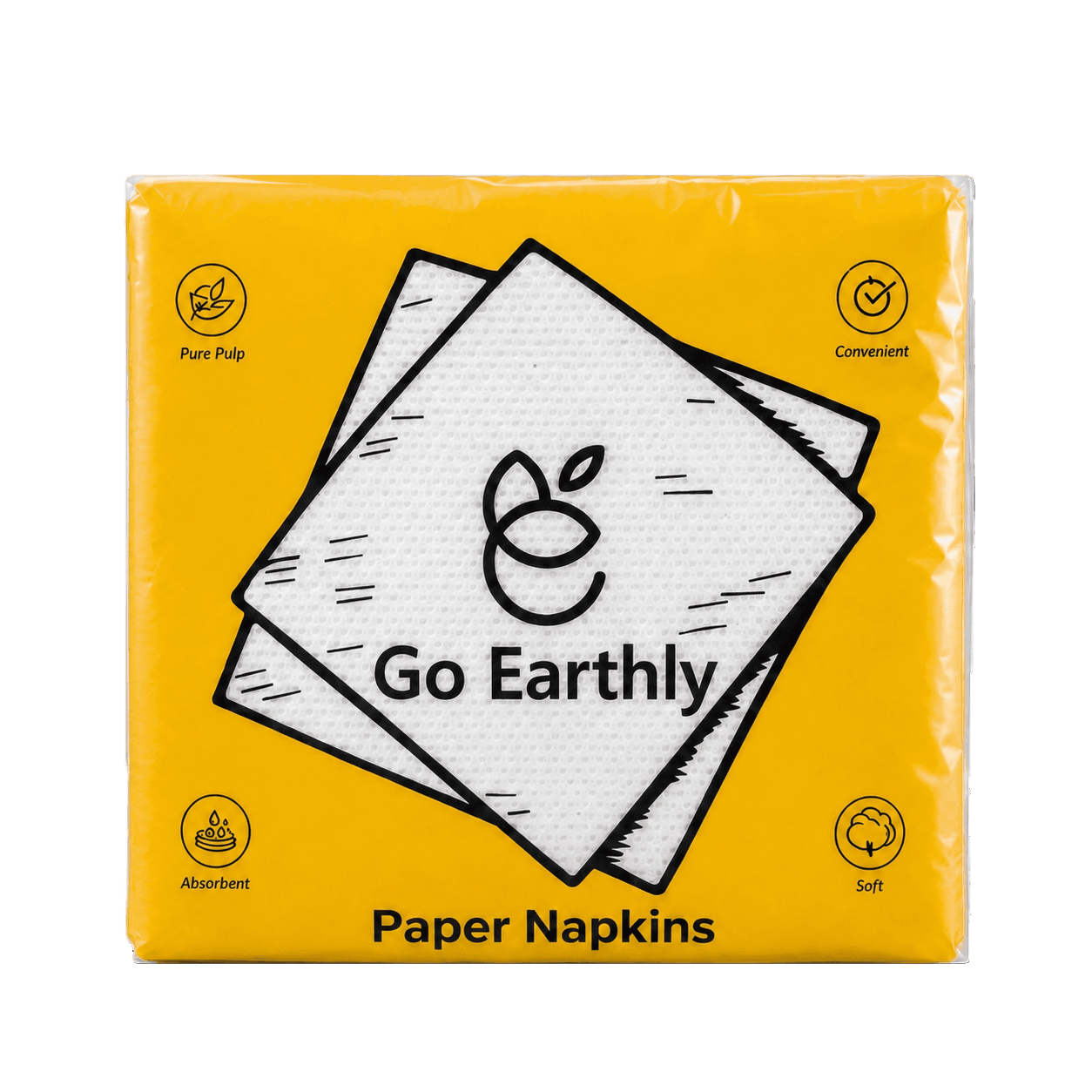 Pure Soft 1-Ply Tissue Paper Napkins - GoEarthly tissue paper product